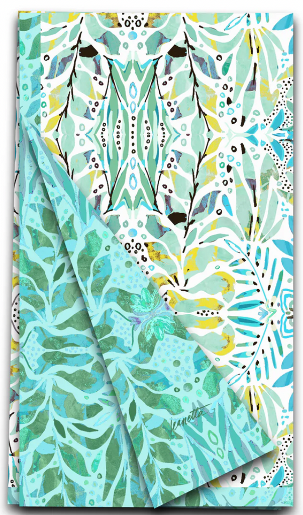 Amina Sea Glass Tea Towel