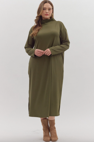Miya Dress -- Olive