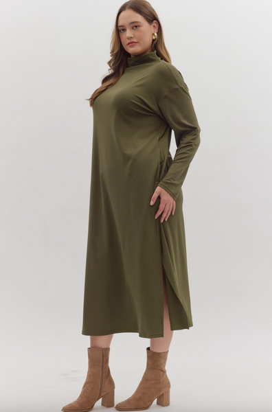 Miya Dress -- Olive