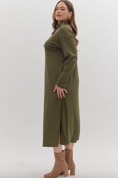 Miya Dress -- Olive