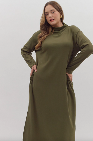 Miya Dress -- Olive