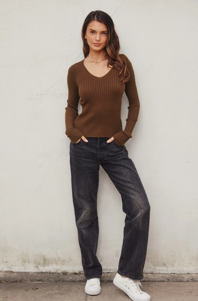 Lea Sweater -- Brown