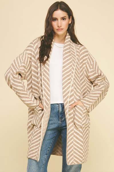 Nell Cardigan -- Taupe