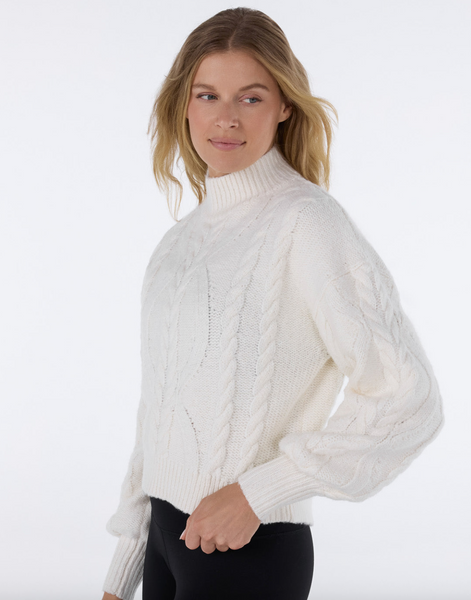 Cable Sweater -- Coconut