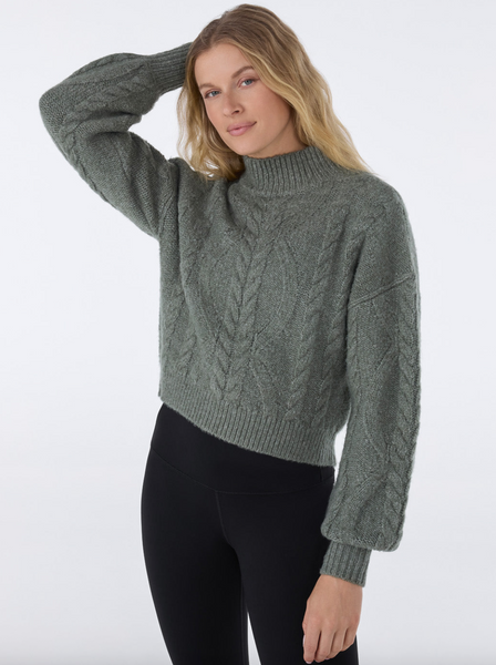 Cable Sweater -- Leaf
