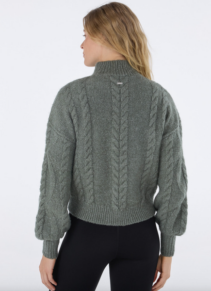Cable Sweater -- Leaf