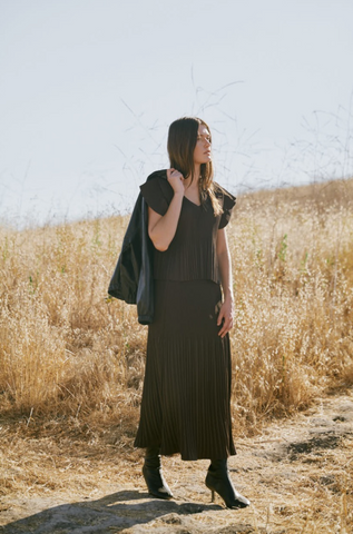 Lizzie Skirt -- Aubergine