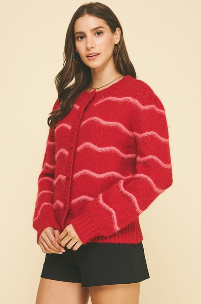Skylar Cardigan -- Red