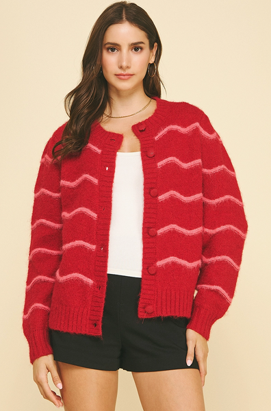 Skylar Cardigan -- Red
