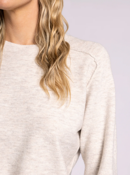 Barrett Sweater -- Heather Parchment