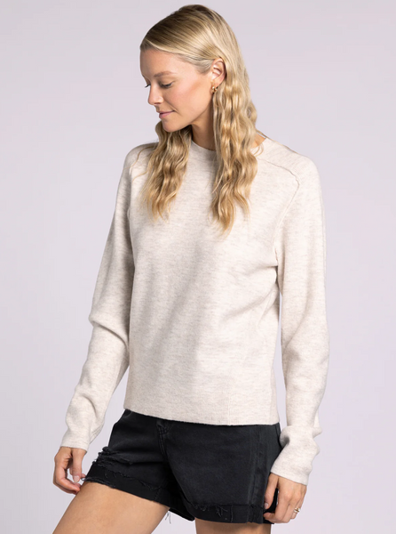 Barrett Sweater -- Heather Parchment