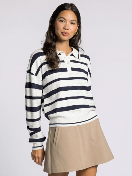 Briana Sweater -- Ivory Navy