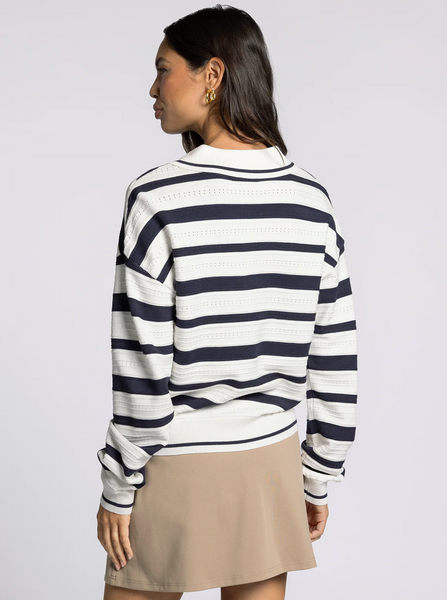 Briana Sweater -- Ivory Navy
