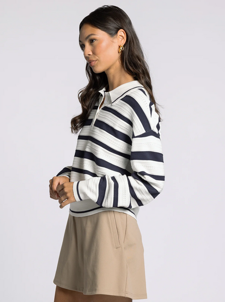 Briana Sweater -- Ivory Navy