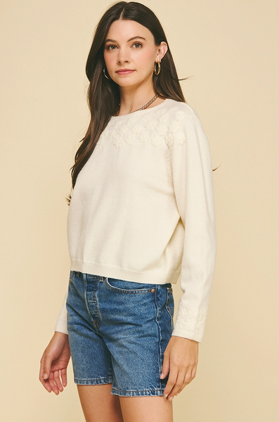 Greta Sweater -- Ivory