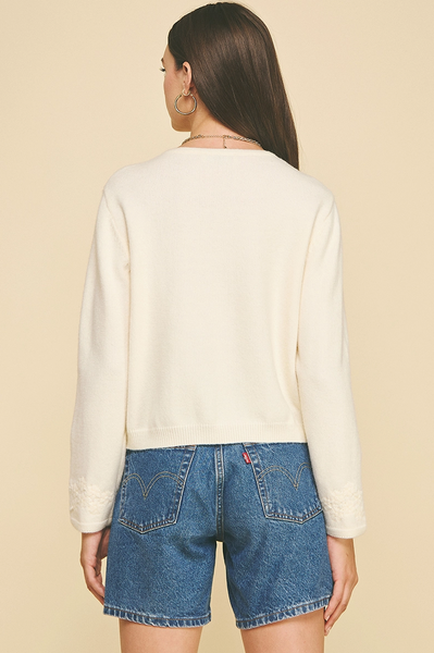 Greta Sweater -- Ivory