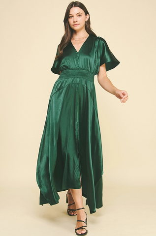 Hazel Dress -- Hunter Green
