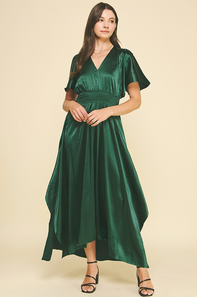 Hazel Dress -- Hunter Green