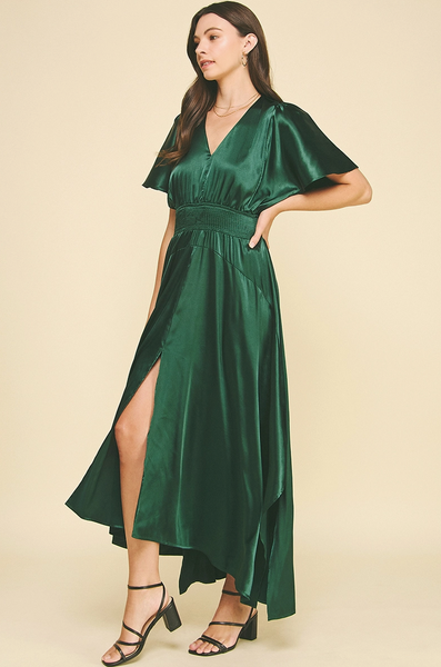Hazel Dress -- Hunter Green