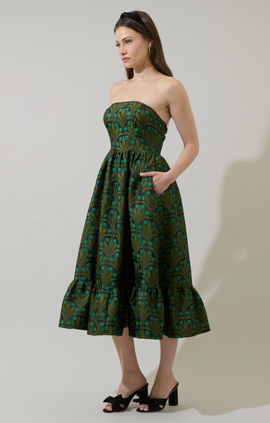 Aurra Dress -- Olive