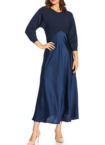 Vienna Dress -- Navy