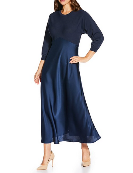 Vienna Dress -- Navy