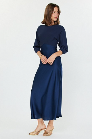Vienna Dress -- Navy