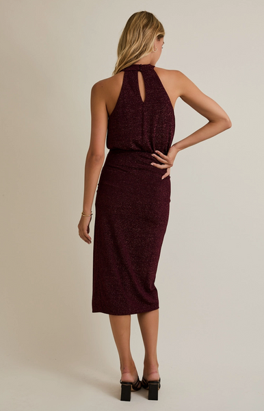 Cyndi Dress -- Burgundy