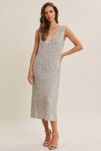 Champagne Sequin Dress