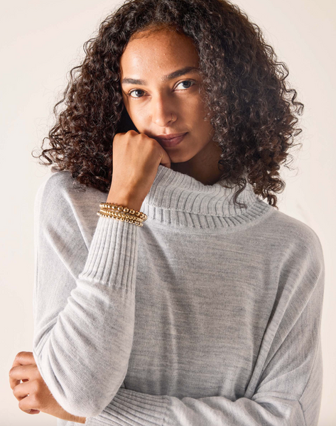 Catalina Turtleneck Sweater -- Ash Gray