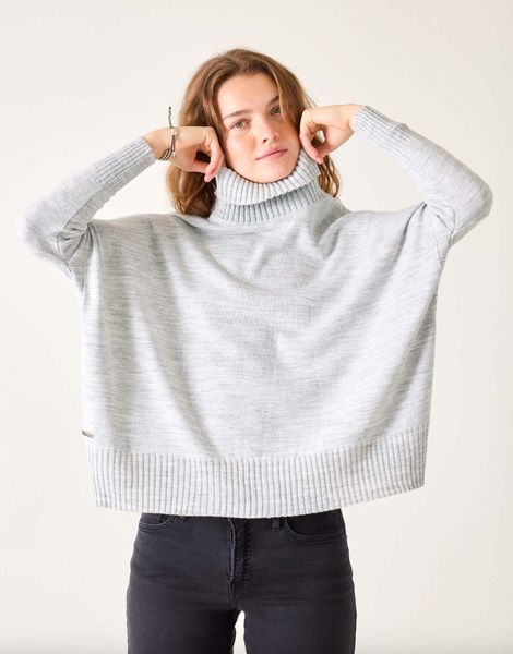 Catalina Turtleneck Sweater -- Ash Gray