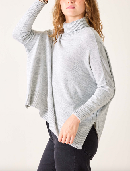 Catalina Turtleneck Sweater -- Ash Gray