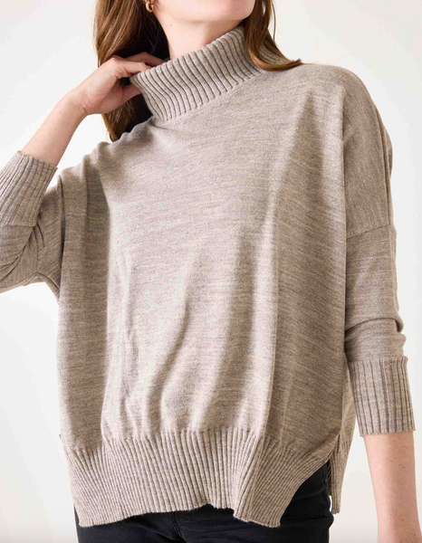 Catalina Turtleneck Sweater -- Driftwood