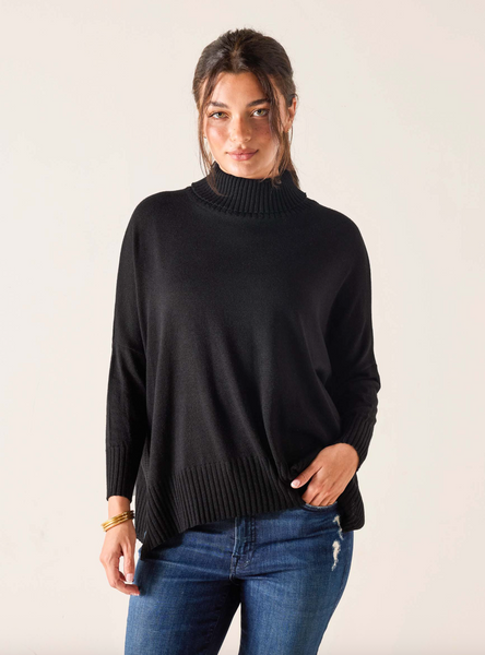 Catalina Turtleneck Sweater -- Black