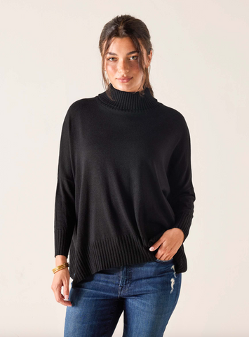 Catalina Turtleneck Sweater -- Black