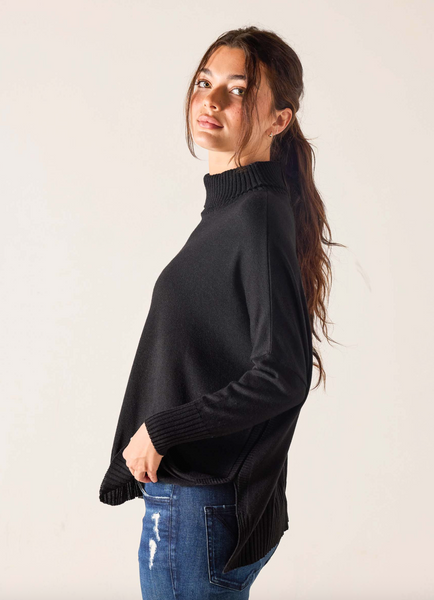 Catalina Turtleneck Sweater -- Black