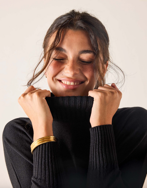 Catalina Turtleneck Sweater -- Black