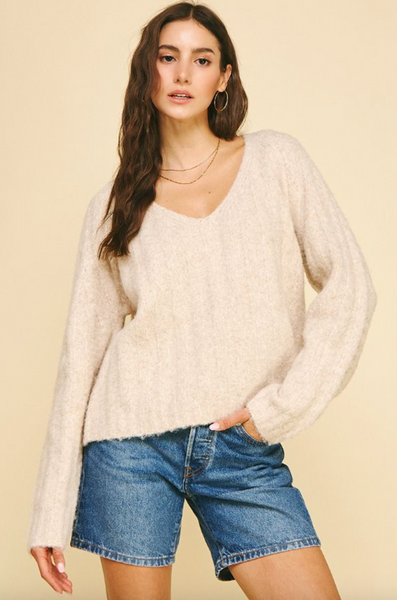 Kaylee Sweater -- Oatmeal