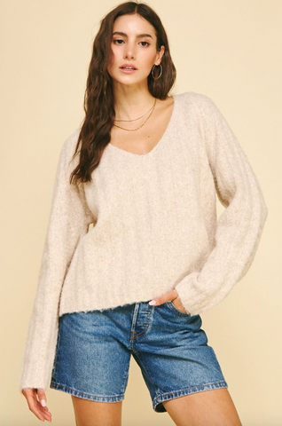 Kaylee Sweater -- Oatmeal