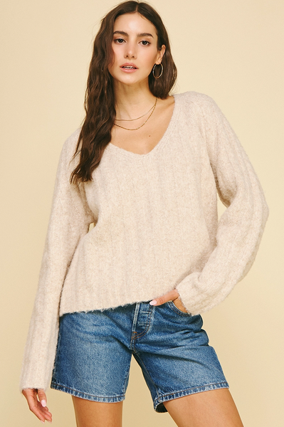 Kaylee Sweater -- Oatmeal