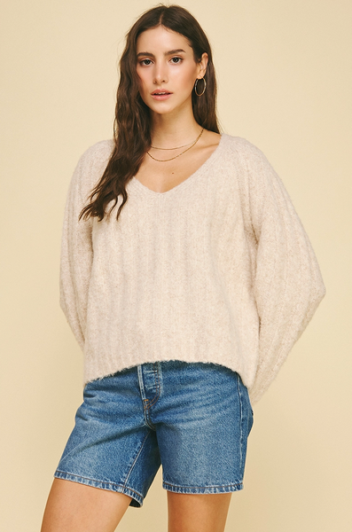 Kaylee Sweater -- Oatmeal