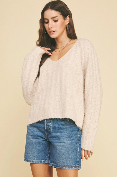 Kaylee Sweater -- Oatmeal