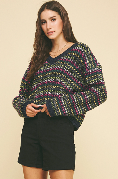 Faith Sweater -- Navy