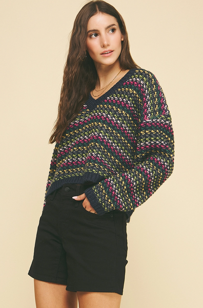 Faith Sweater -- Navy