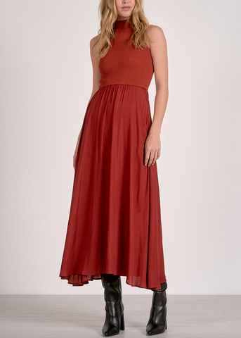Rozana Dress -- Rust
