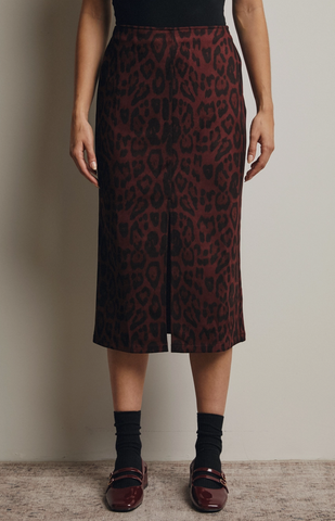 Mary Skirt -- Burgundy