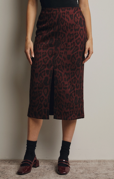 Mary Skirt -- Burgundy