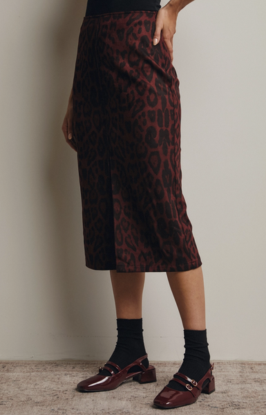 Mary Skirt -- Burgundy