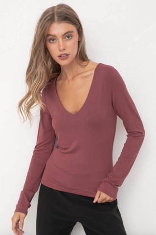 Dana Top -- Red Brown