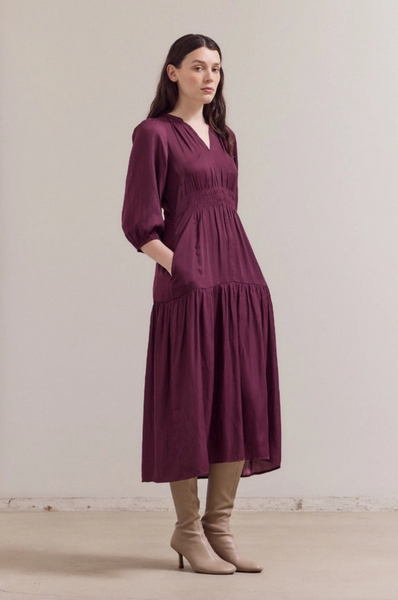 Parker Dress -- Plum